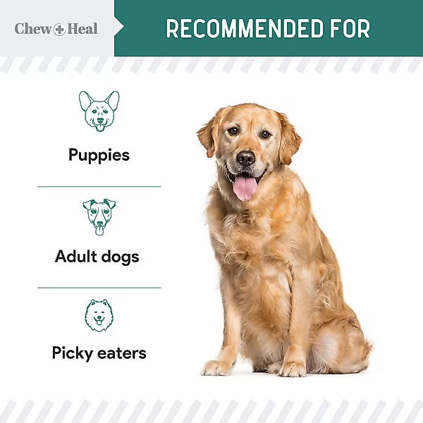 Chew + Heal Essential 12-in-1 Multivitamin Soft Chews for Dogs