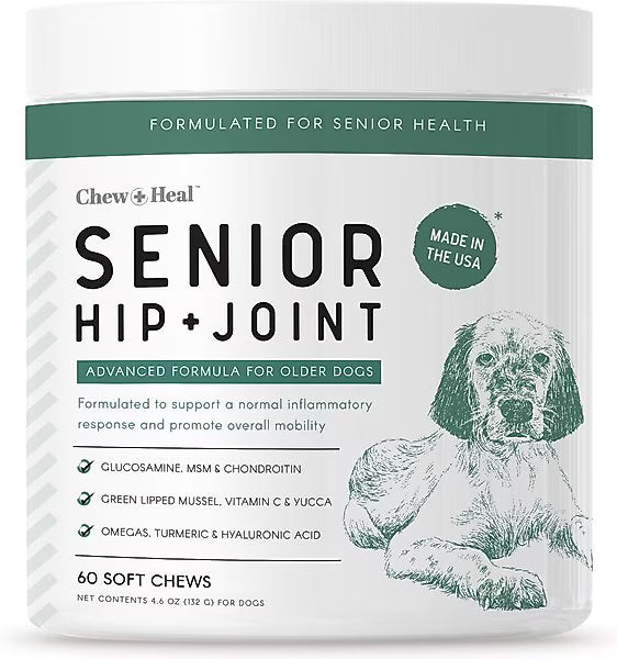 Chew + Heal Senior Hip & Joint Dog Supplement