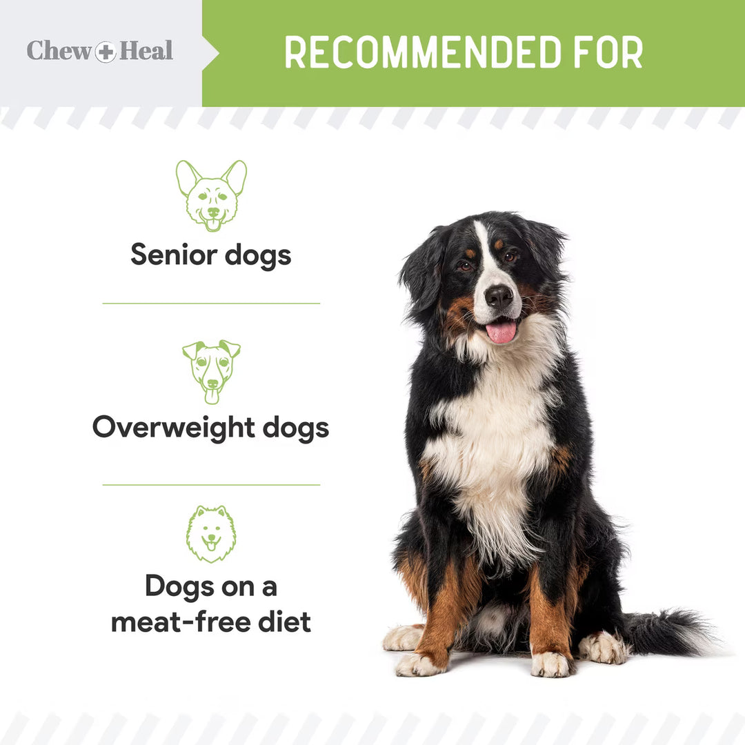 Chew + Heal Limited Ingredient Low Calorie Fruit & Veggie Superfoods Soft Jerky Dog Treats
