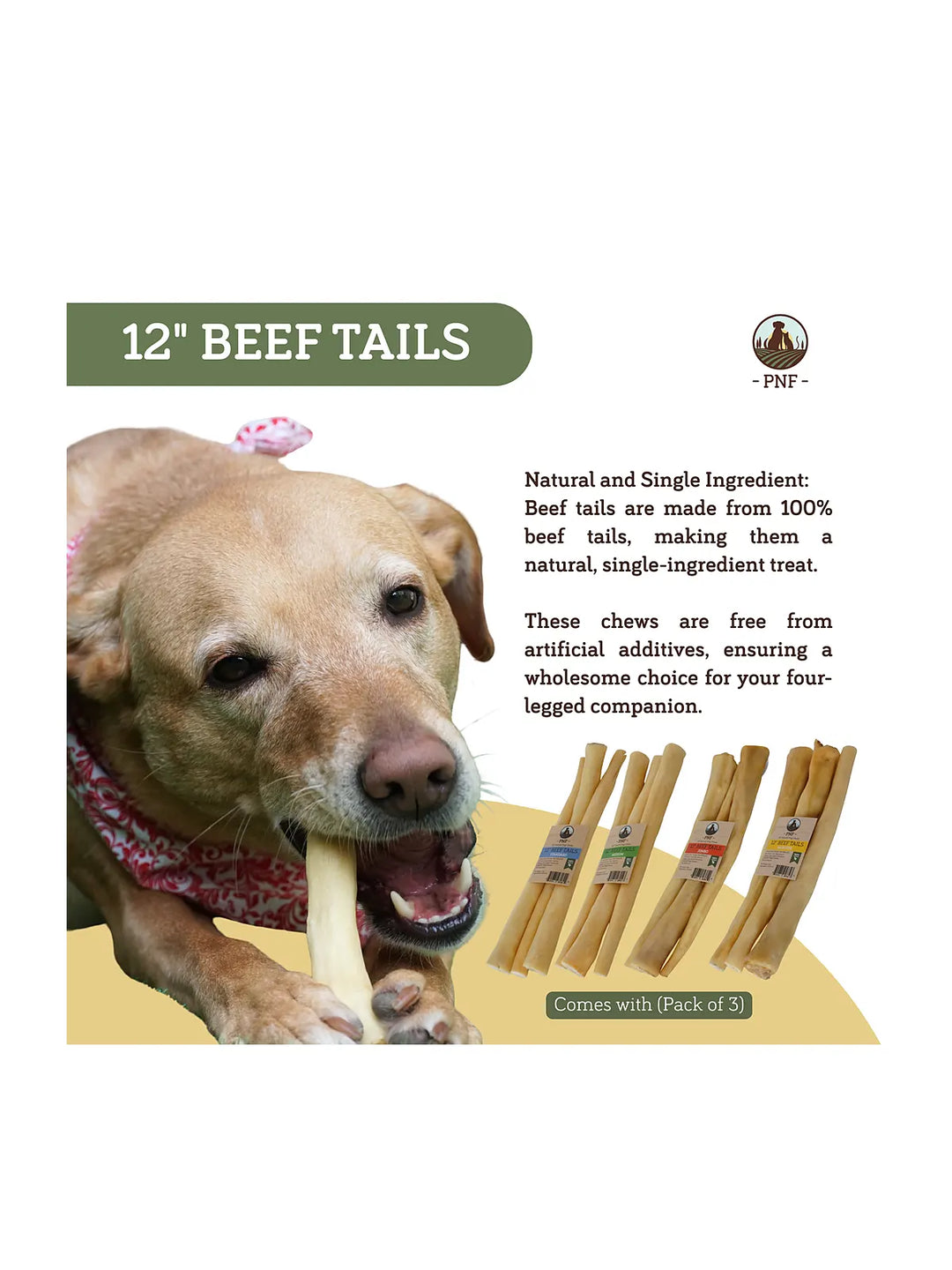 12" Beef Tails Medium