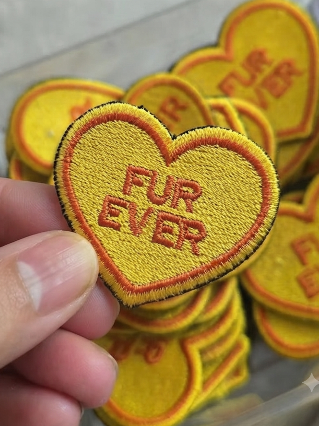 Embroidered iron-on patches
