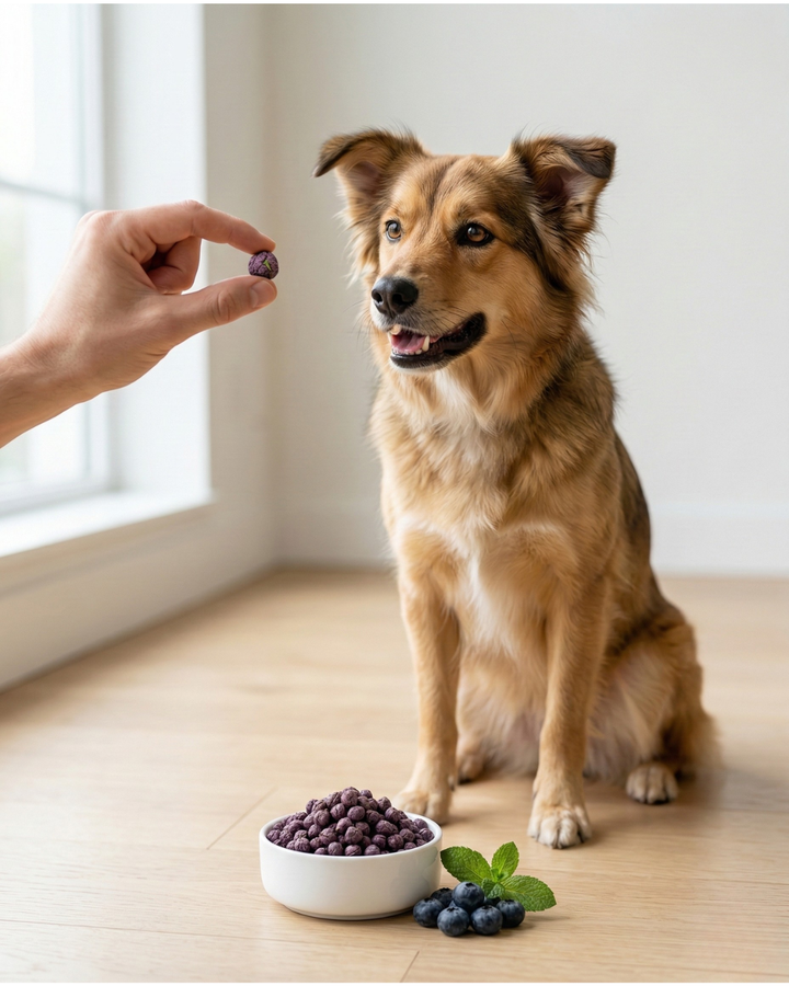 Freeze-Dried Blueberry Dog Treats