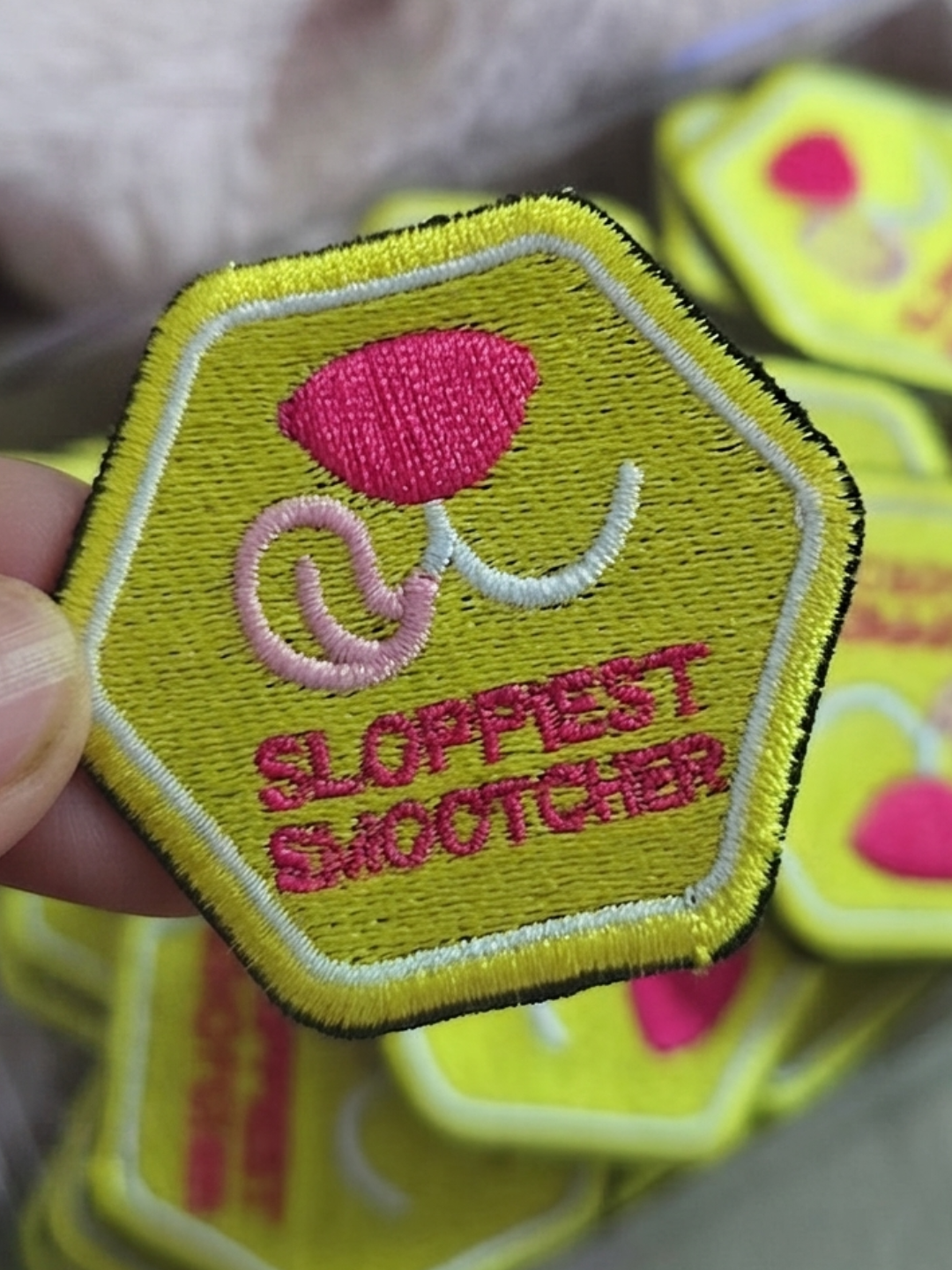 Embroidered iron-on patches