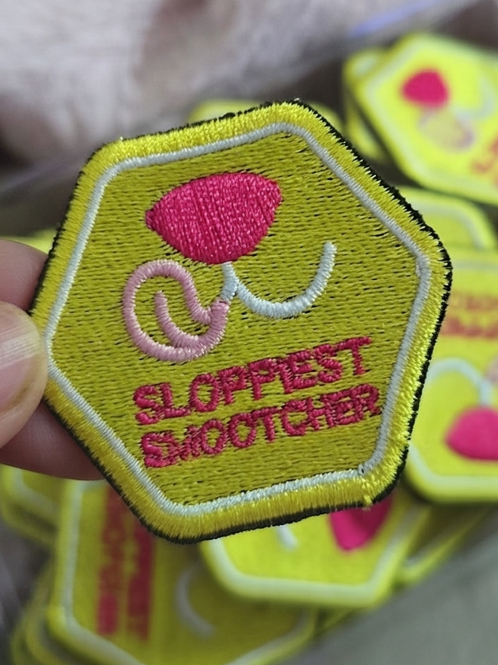 Embroidered iron-on patches