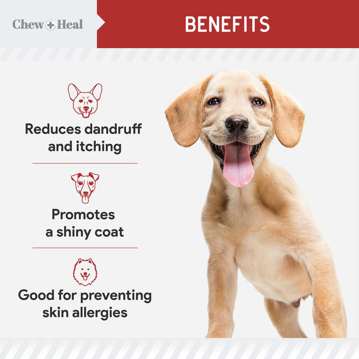 Smoked Bacon Omega Skin + Coat Supplement for Dogs
