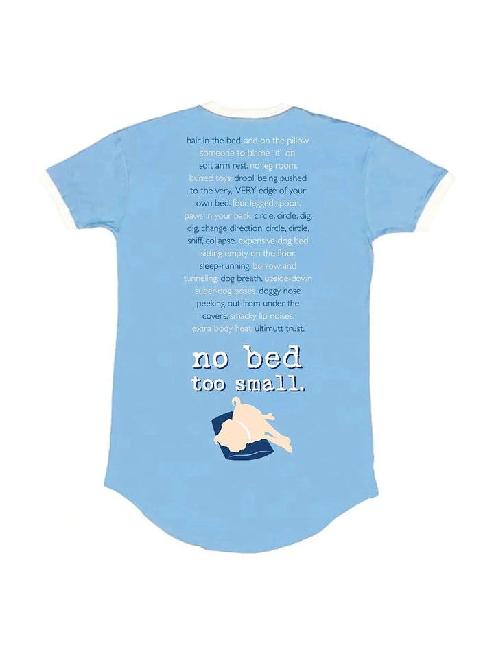 Sleep Shirt: Never Sleep Alone (Light Blue)