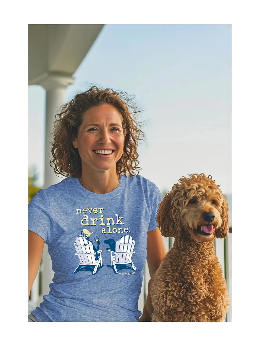 T-shirt: Never Drink Alone (Women's)