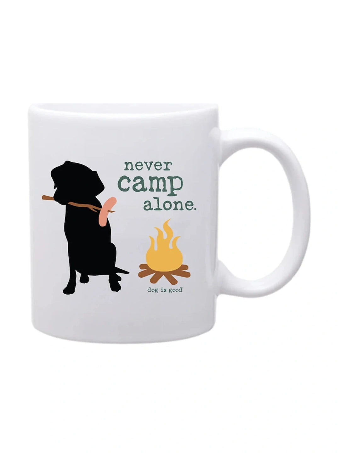 Mug: Never Camp Alone (14oz) (Limited Time Offer)