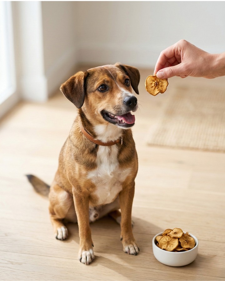 Crunchy Apple Chips Dog Treats