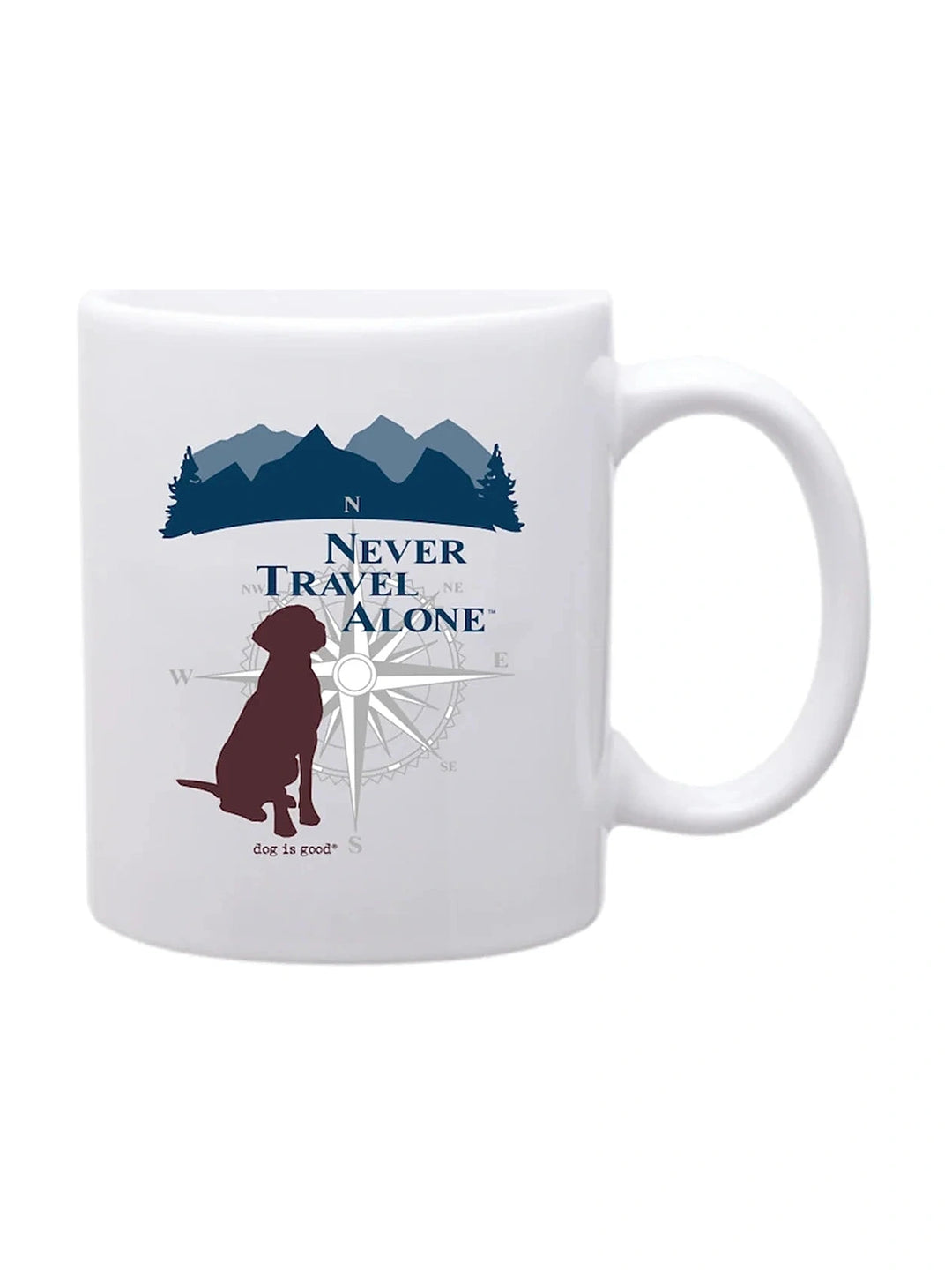 Mug: Never Travel Alone (14oz) (Limited Time Offer)