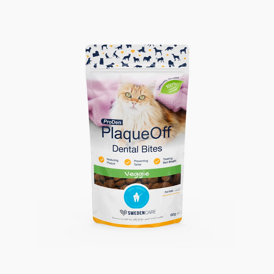 ProDen PlaqueOff Dental Bites for Cats - Veggie Flavour (60 g)