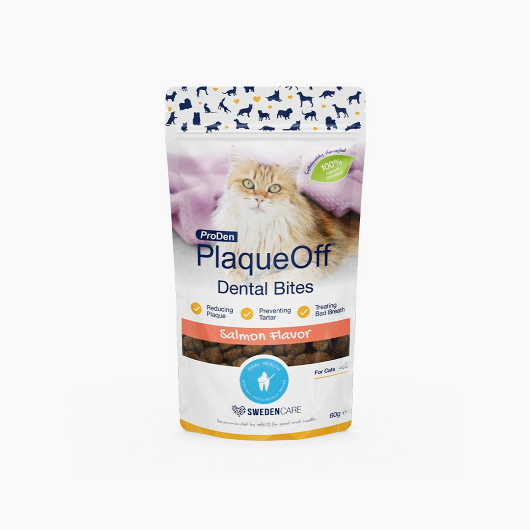 ProDen PlaqueOff Dental Bites for Cats - Salmon Flavour (60 g)