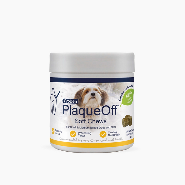 ProDen PlaqueOff Soft Chews for Small and Medium Dogs (120 Chews, 90 g)