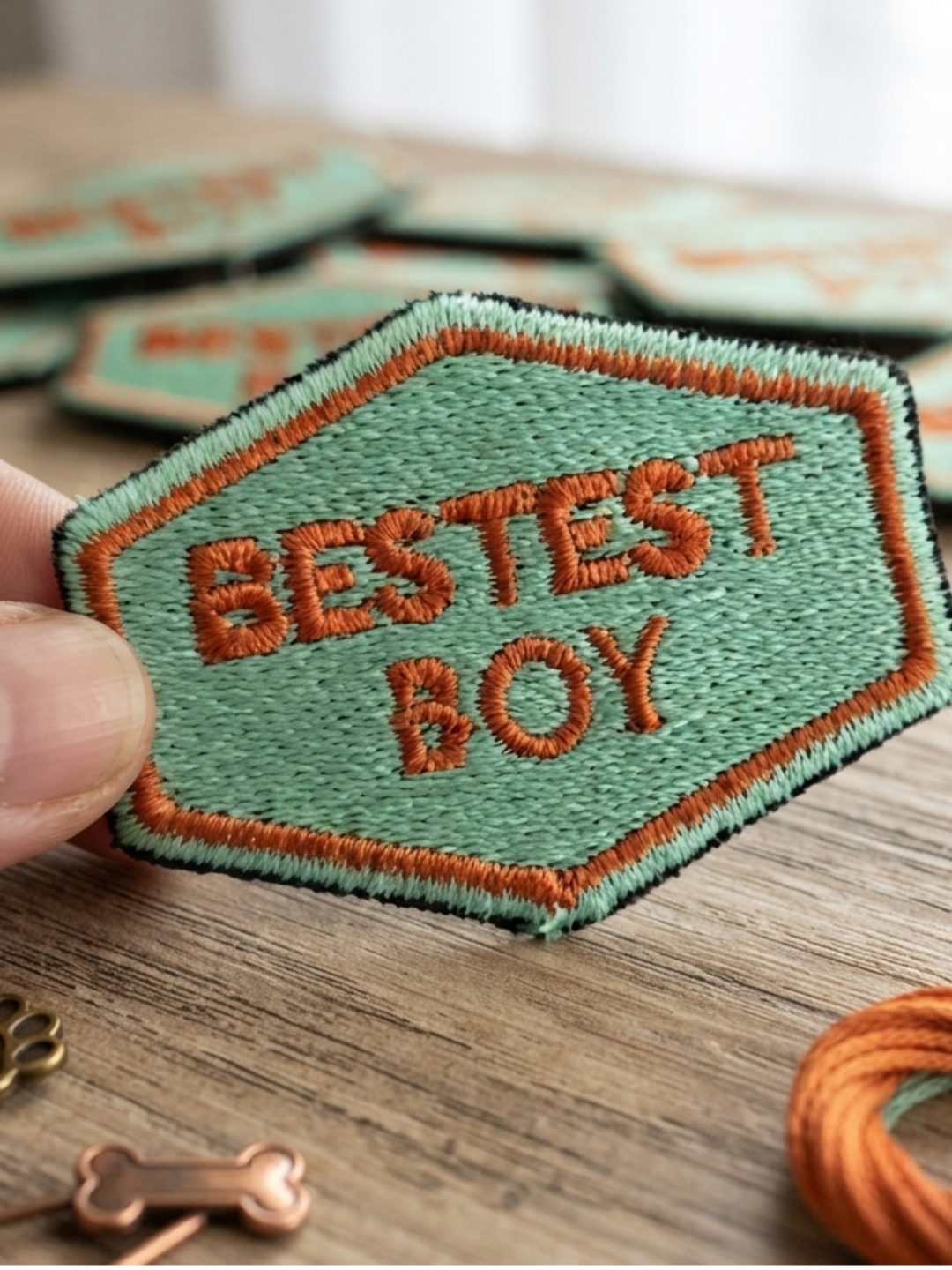 Embroidered iron-on patches