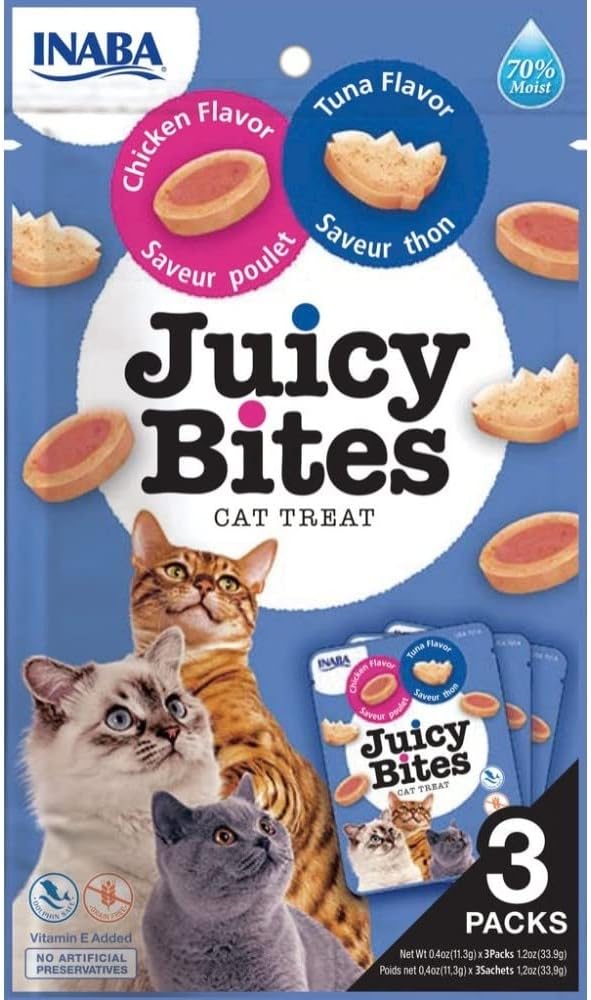 INABA Juicy Bites Tuna & Chicken Flavor