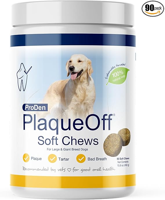 ProDen, PlaqueOff Soft Chews, For Large & Giant Breed Dogs