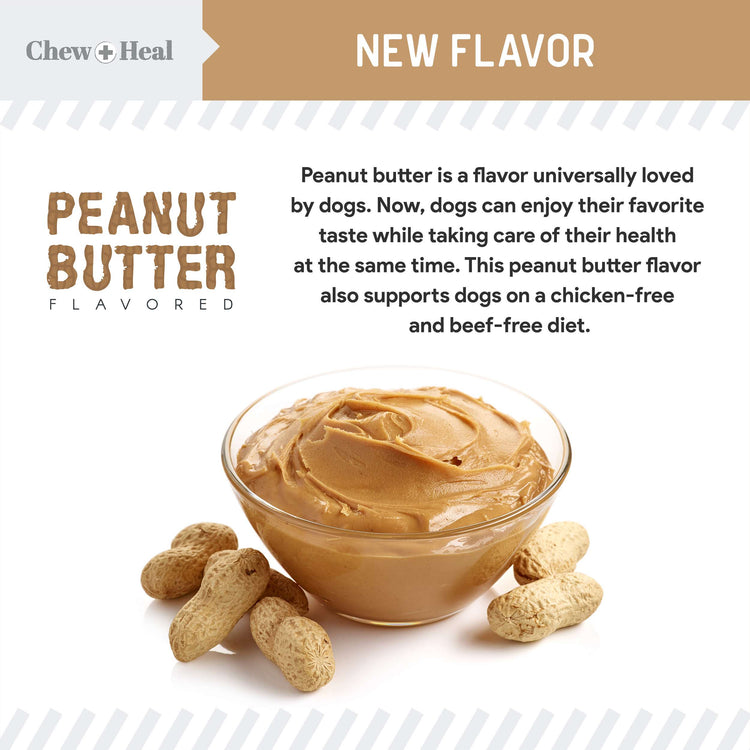 Anxiety + Stress Peanut Butter Flavored Soft Chew Calming Dog Supplement