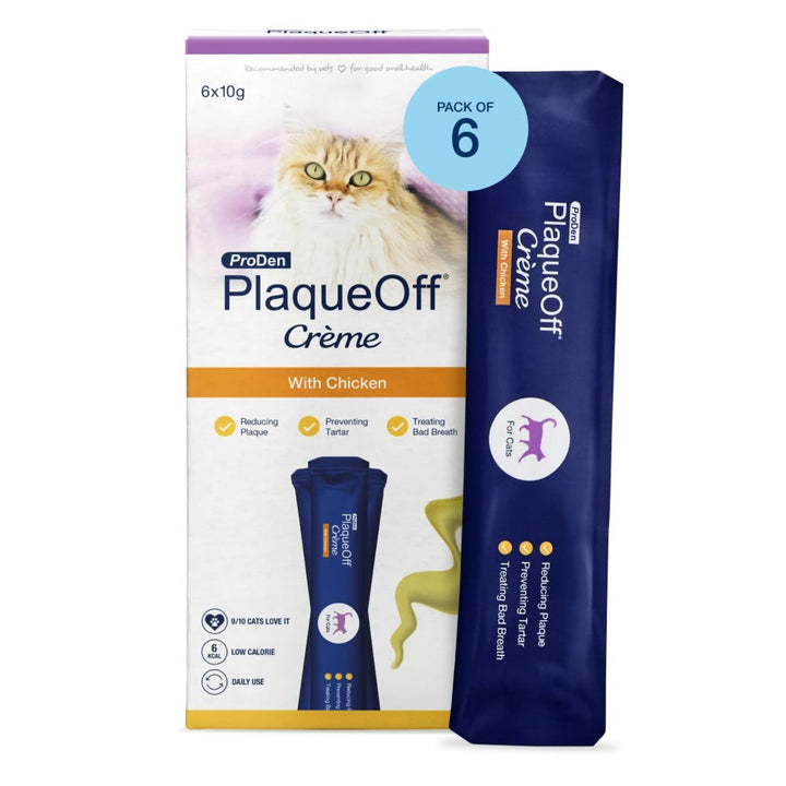 ProDen PlaqueOff Crème for Cats - Chicken (6 x 10 g)