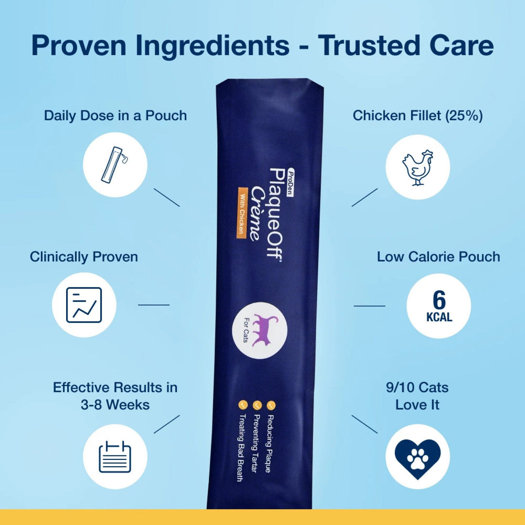 ProDen PlaqueOff Crème for Cats - Chicken (6 x 10 g)