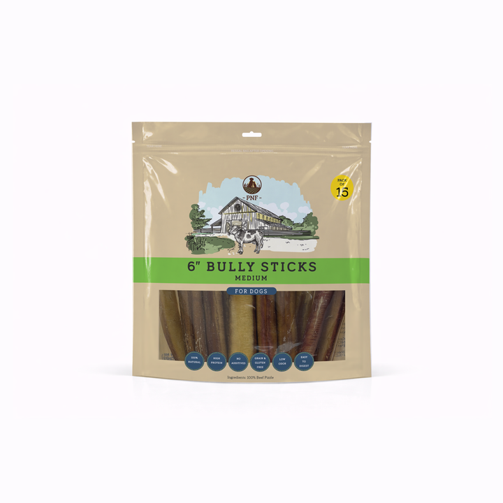 6" Bully Stick Medium
