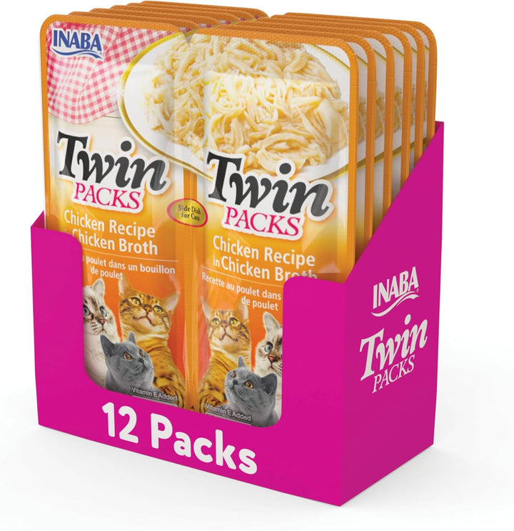 INABA Twin Packs Cat Treats, Chicken & Broth