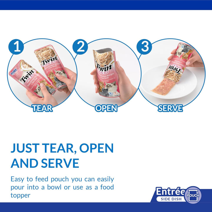INABA Twin Packs Cat Treats, Tuna & Chicken in Broth