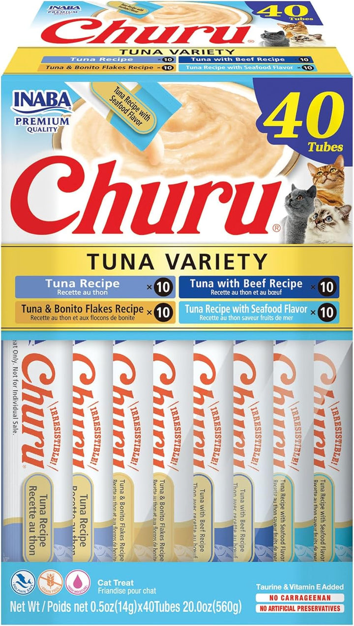 Inaba Churu Tuna Variety Box Cat Treats 40X14G