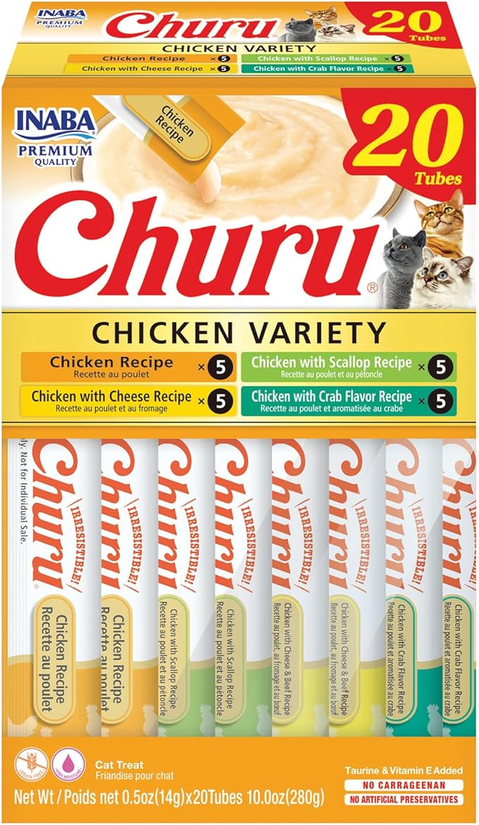 Inaba Churu Chicken Variety Pack Cat Treats - 20X14g