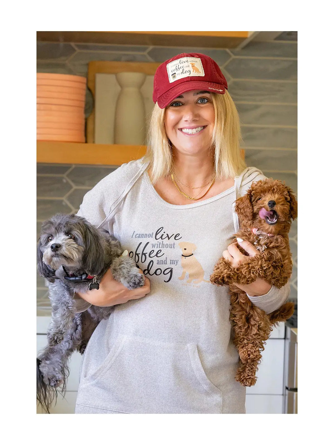 Hat: I Cannot Live Without Coffee and My Dog