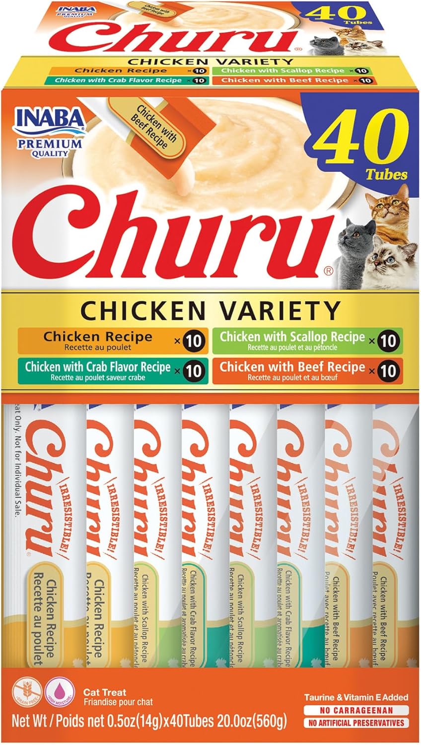 Inaba Churu Chicken Variety Box Cat Treats 40X14g
