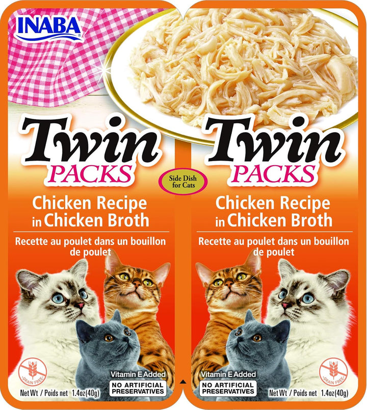 INABA Twin Packs Cat Treats, Chicken & Broth