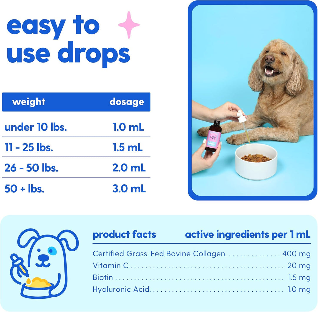 Taily Multivitamin with Liquid Collagen for Dogs and Cats, 4 oz