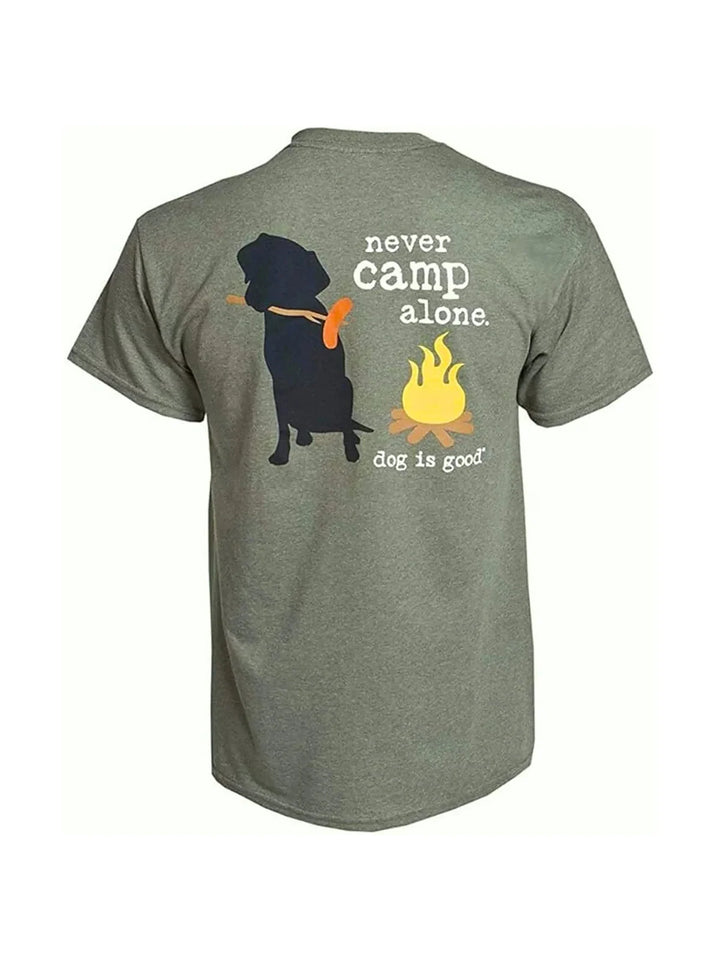 T-shirt: Never Camp Alone