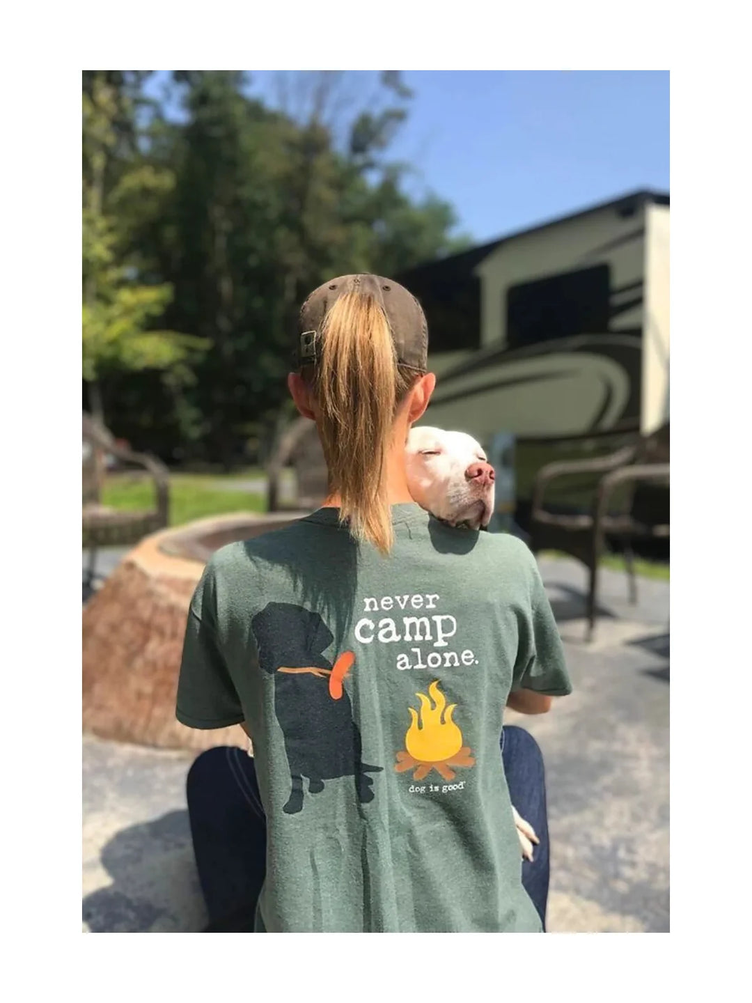 T-shirt: Never Camp Alone