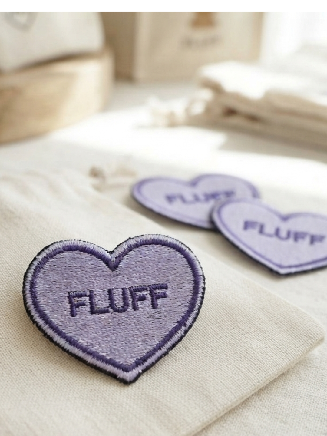 Embroidered iron-on patches