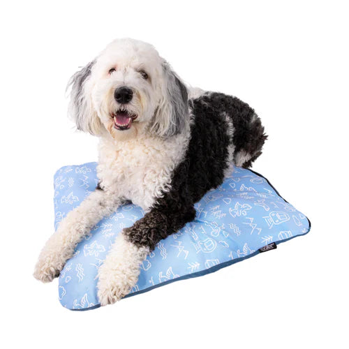 Sleeper - Inflatable Dog Bed with Washable Cover- Blue