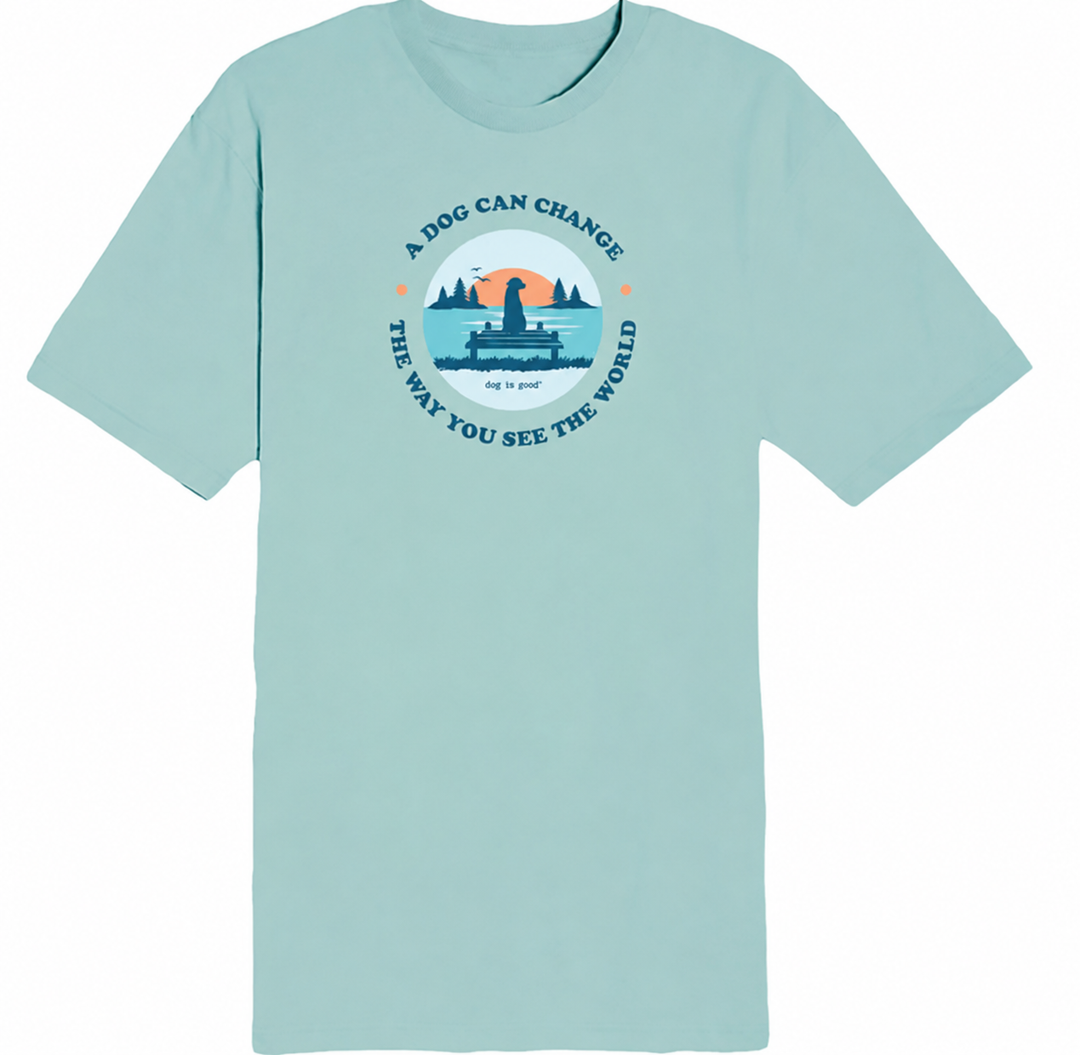 T-shirt: A Dog Can Change the Way You See the World (Seafoam)