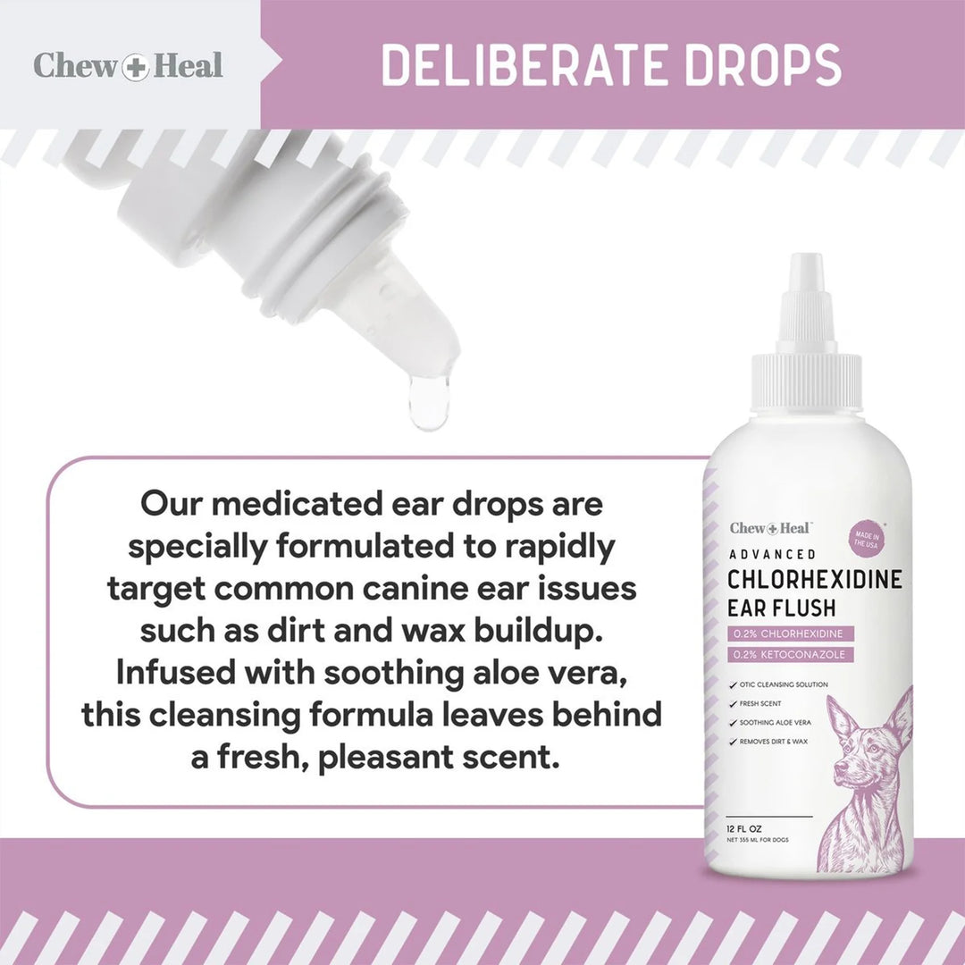 Advanced Antiseptic Otic Chlorhexidine Ear Flush for Dogs