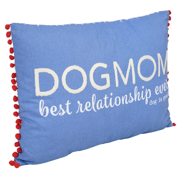 Dog Mom Decorative Lumbar Pillow – Cute Gift for Dog Moms