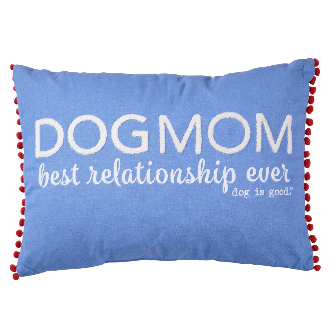 Dog Mom Decorative Lumbar Pillow – Cute Gift for Dog Moms