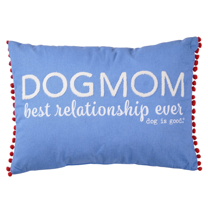 Dog Mom Decorative Lumbar Pillow – Cute Gift for Dog Moms