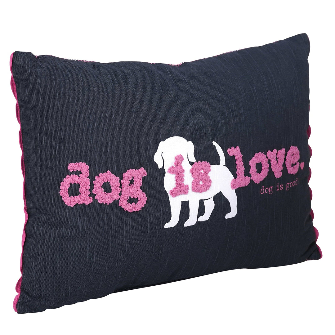 Dog Is Love Decorative Lumbar Pillow for Pet Lovers