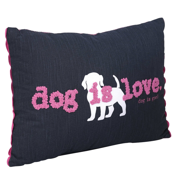 Dog Is Love Decorative Lumbar Pillow for Pet Lovers