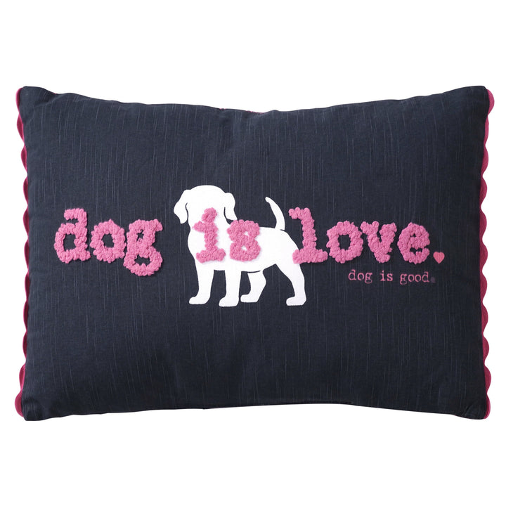 Dog Is Love Decorative Lumbar Pillow for Pet Lovers