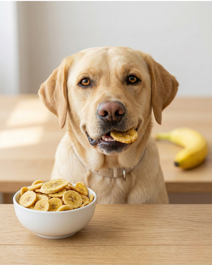 Freeze-Dried Banana Bites Dog Treats