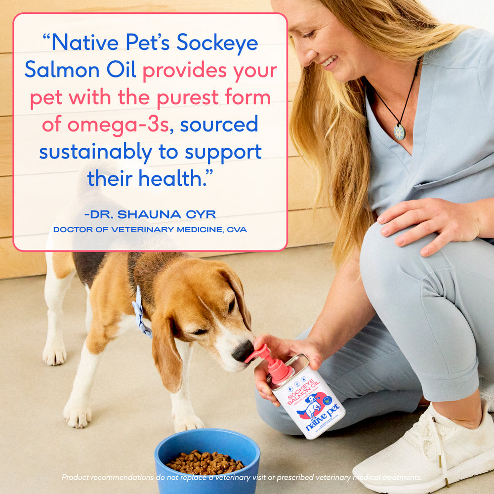 Wild-Caught Alaskan Sockeye Salmon Oil for Dogs – Skin & Coat Health