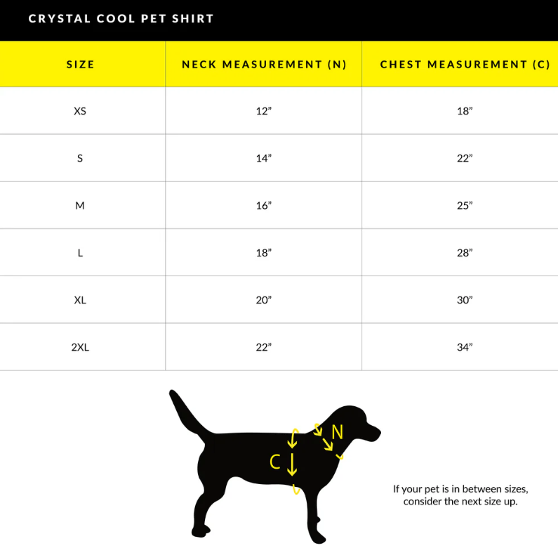 Crystal Cool Pet Cooling Shirt - Blue
