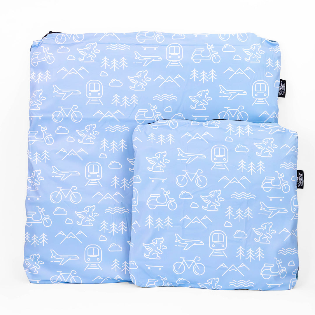 Sleeper - Inflatable Dog Bed with Washable Cover- Blue