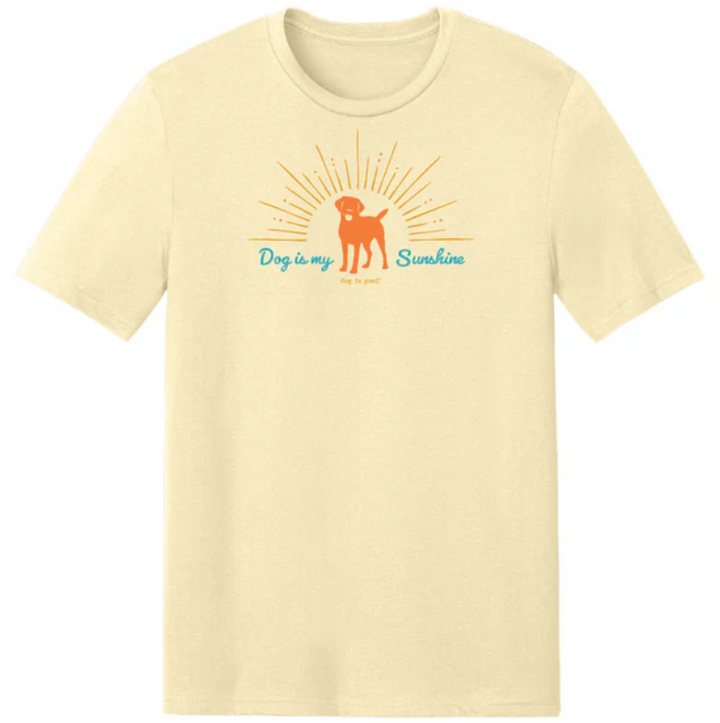 T-shirt: Dog is My Sunshine (Soft Yellow)