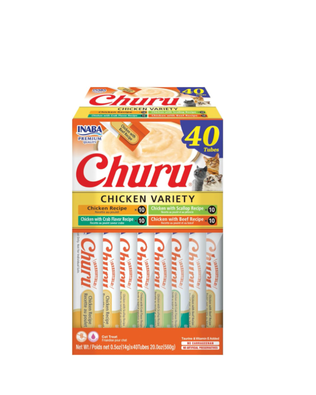 Inaba Churu Chicken Variety Box Cat Treats 40X14g
